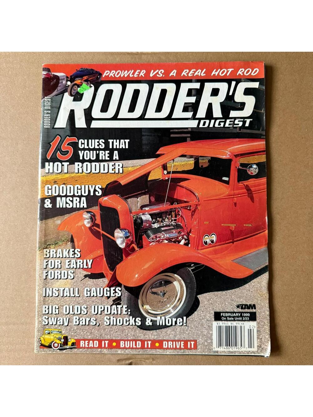 Vintage Hot Rodder Chevy Auto Magazine Custom Rodder B2